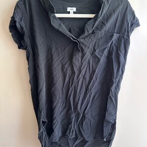Vince Short Sleeve Silk Shirt